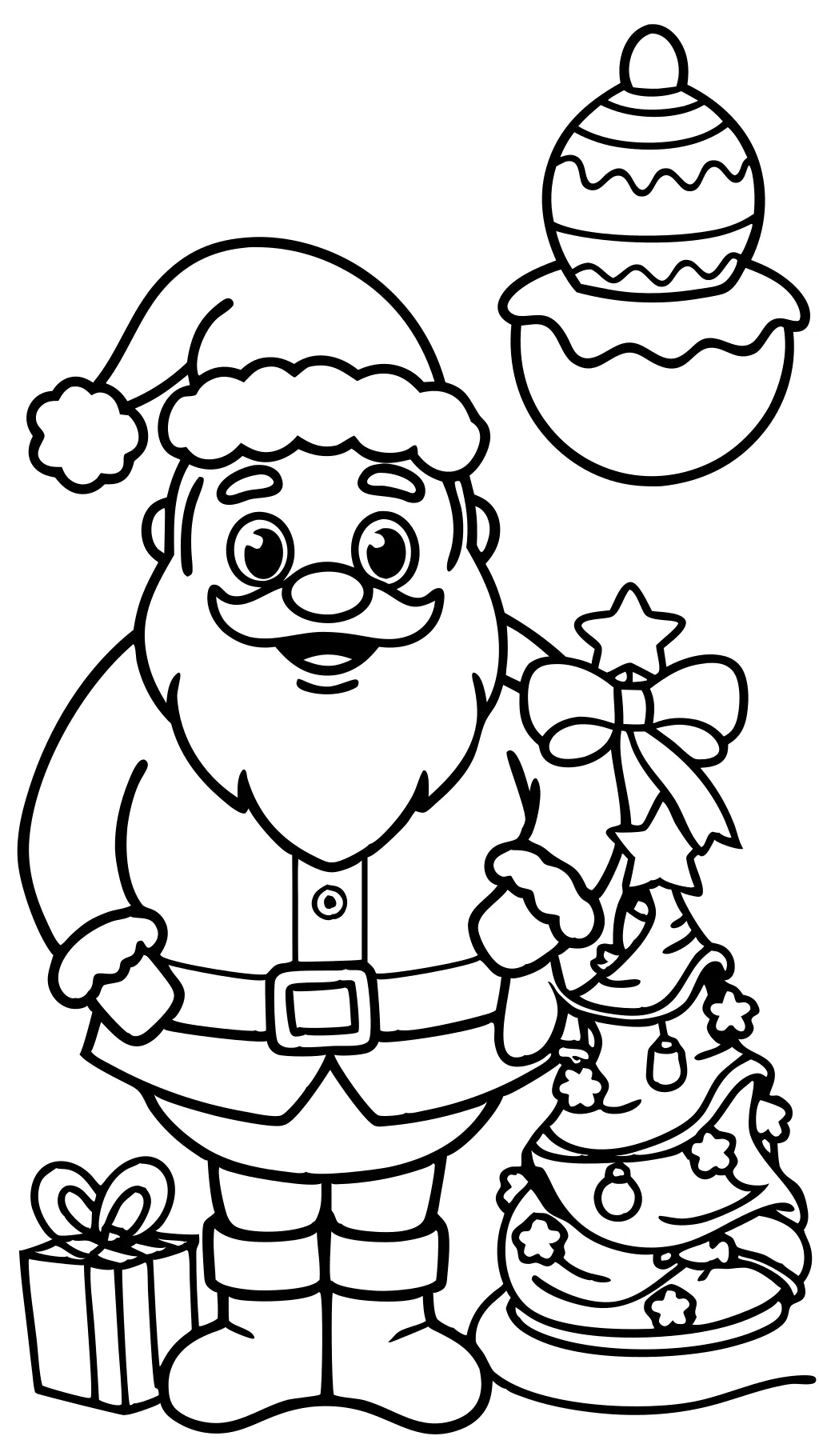 coloring pages of santa